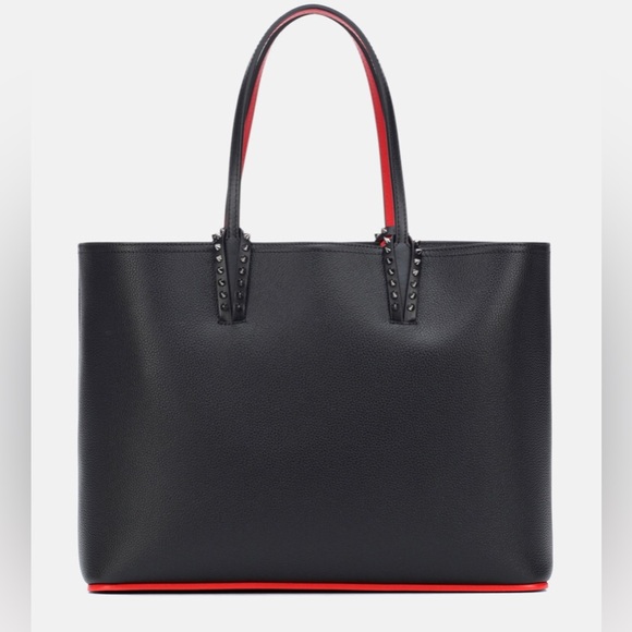 CHRISTIAN LOUBOUTIN Cabata Calfskin Leather Tote With Removable Pouch - Picture 4 of 8